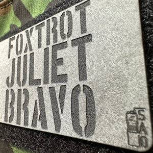 SAO - Foxtrot Juliet Bravo Morale Patch
