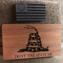 Load image into Gallery viewer, dont tread on me, wood patch, velcro patch