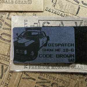 police morale patch, code brown